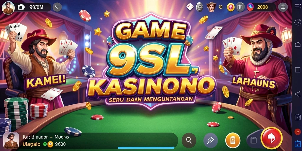 Screenshot 9SL menunjukkan gameplay yang seru dan interaktif dari permainan Kasino.