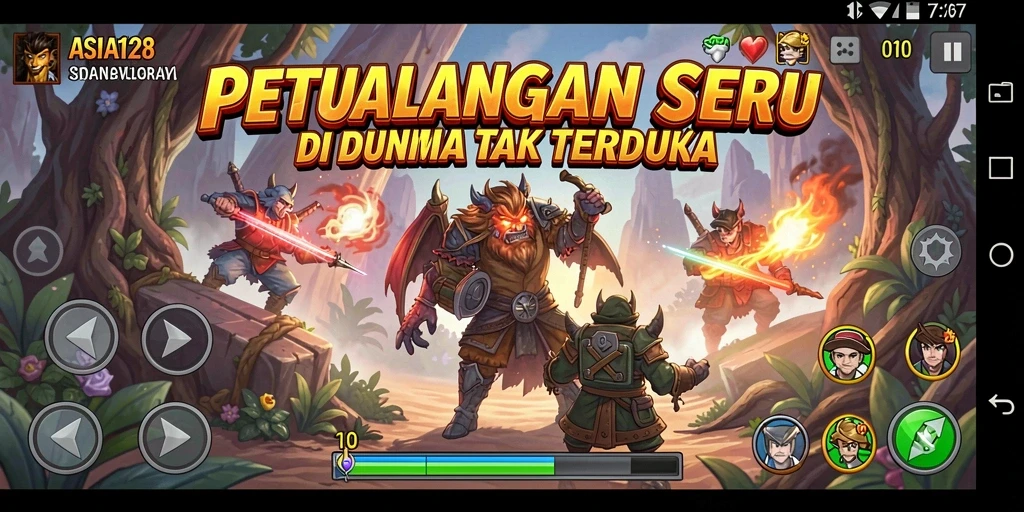 Tampilan gameplay <strong>ASIA128</strong> yang menegangkan dan penuh petualangan.