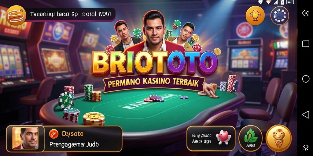 Tampilan gameplay seru dalam aplikasi BRIOTOTO dengan fitur kasino.