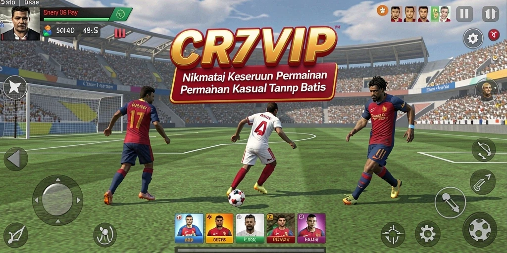 Tampilan menarik dari gameplay <strong>CR7VIP</strong> yang menyenangkan dan penuh warna.