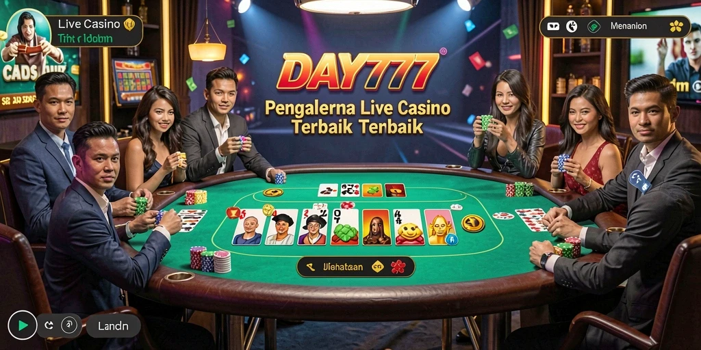 Tampilan gameplay Live Casino yang menarik di DAY777.
