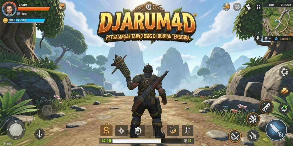 Tampilan seru gameplay dunia terbuka di DJARUM4D.