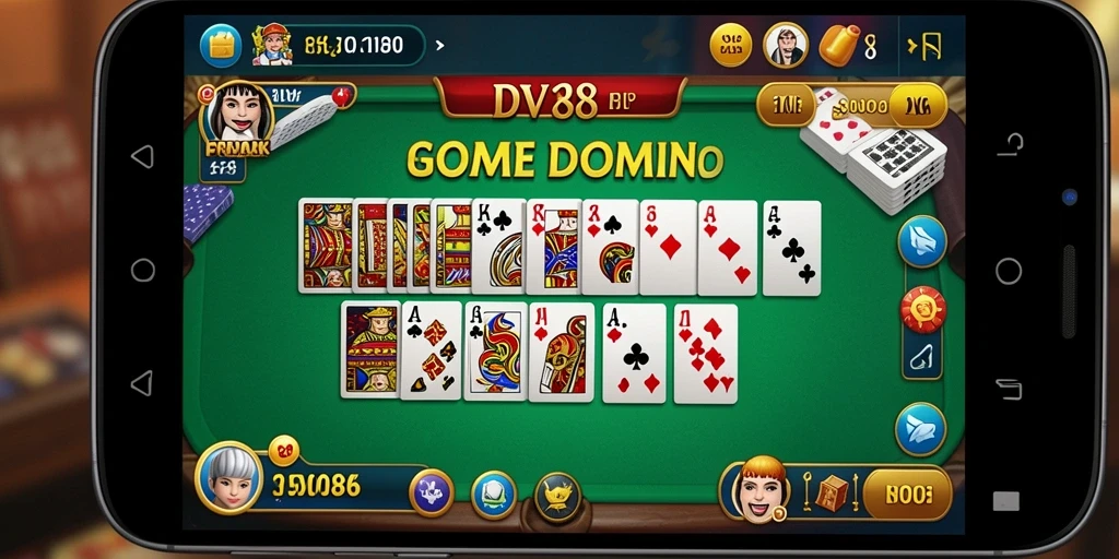 Tangkapan layar dari gameplay seru dalam DV188 Domino.