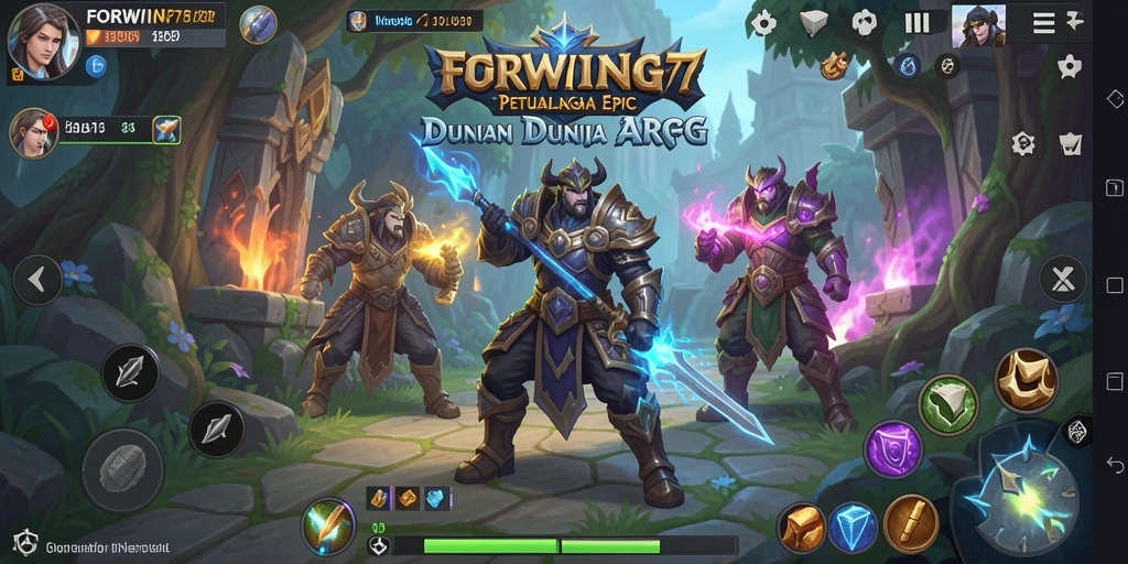 Gameplay seru dengan karakter unik dalam FORWIN77.
