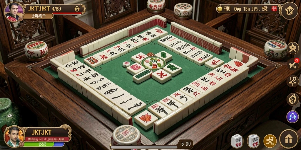 Tampilan gameplay Mahjong JKTJKT yang menawan dan penuh tantangan.
