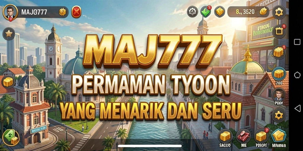 Tampilan gameplay <strong>MAJ777</strong> yang menampilkan aksi seru dalam mengelola bisnis Tycoon.