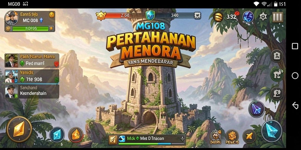 Menara pertahanan beraksi dalam pertempuran mendebarkan.