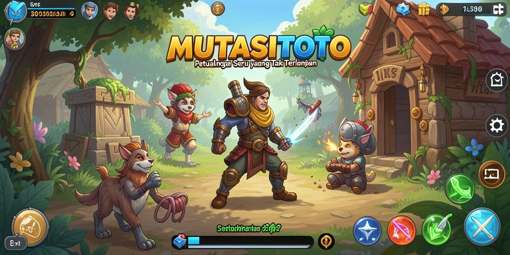 Tampilan gameplay MUTASITOTO yang menarik dengan berbagai misi petualangan.