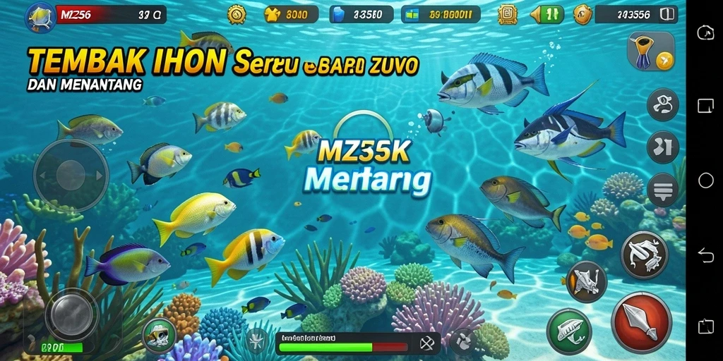 Tampilan gameplay Tembak Ikan yang seru dan menantang.