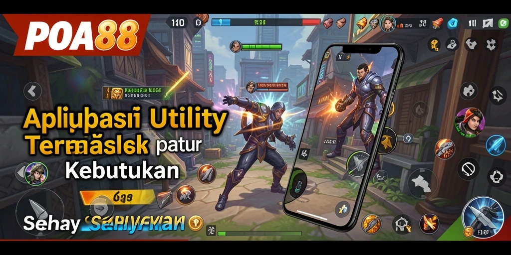 Screenshot utama POA88 menampilkan antarmuka aplikasi Utility yang mudah digunakan.