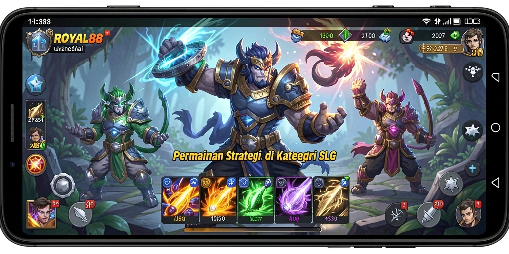 Screenshot gameplay ROYAL88 dengan aksi pertempuran seru.