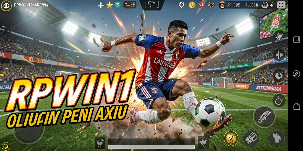 Screenshot menampilkan aksi seru dari permainan olahraga RPWIN1.