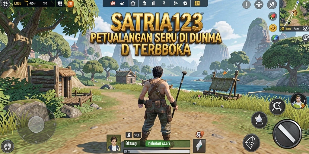 Tampilan gameplay seru dari dunia terbuka SATRIA123.