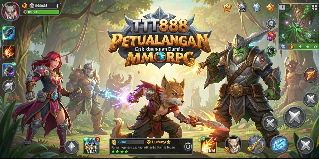 Tampilan gameplay seru TTT888 dengan petualangan yang mendebarkan.