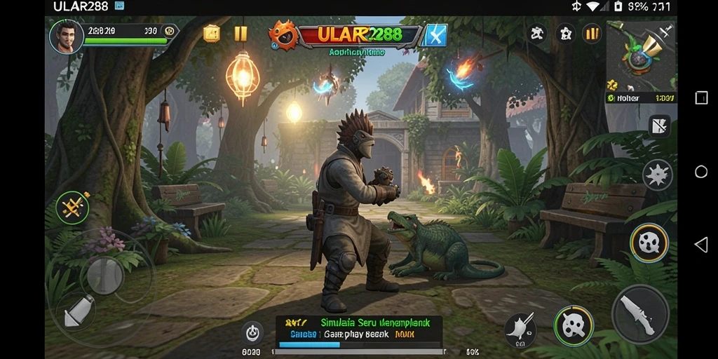 Tangkapan layar gameplay ULAR288 yang menunjukkan aksi simulasi yang mendebarkan.