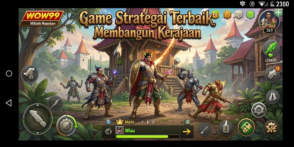 Screenshot gameplay WOW99 menampilkan pertempuran strategis seru.