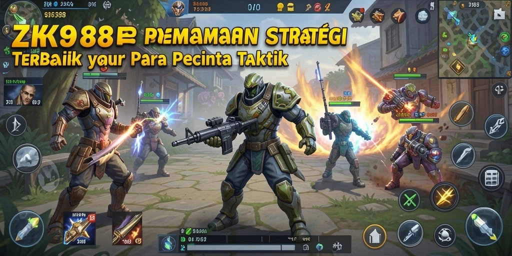Tangkapan layar menunjukkan pertempuran strategi yang mendebarkan dalam ZK988.